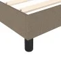 Box spring bed with taupe gray fabric mattress 90x200 cm by vidaXL, Beds and slatted bases - Ref: Foro24-3144049, Price: 273,...