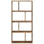 Estantería madera de ingeniería color envejecido 60x20x120 cm