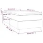 Box spring bed with taupe gray fabric mattress 90x200 cm by vidaXL, Beds and slatted bases - Ref: Foro24-3144494, Price: 310,...