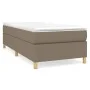 Box spring bed with taupe gray fabric mattress 80x200 cm by vidaXL, Beds and slatted bases - Ref: Foro24-3144478, Price: 289,...