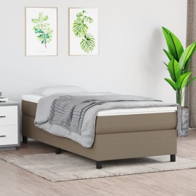 Boxspringbett mit taupegrauer Stoffmatratze 80x200 cm von vidaXL, Betten und Lattenroste - Ref: Foro24-3144379, Preis: 291,90...