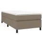 Box spring bed with taupe gray fabric mattress 80x200 cm by vidaXL, Beds and slatted bases - Ref: Foro24-3144379, Price: 299,...