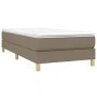 Box spring bed with taupe gray fabric mattress 90x200 cm by vidaXL, Beds and slatted bases - Ref: Foro24-3144147, Price: 273,...