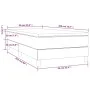 Box spring bed with taupe gray fabric mattress 90x200 cm by vidaXL, Beds and slatted bases - Ref: Foro24-3144147, Price: 273,...