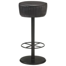 Taburete de cocina de cuero auténtico negro de vidaXL, Taburetes de cocina - Ref: Foro24-321872, Precio: 121,80 €, Descuento: %