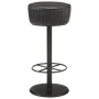 Taburete de cocina de cuero auténtico negro de vidaXL, Taburetes de cocina - Ref: Foro24-321872, Precio: 124,07 €
