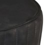 Schwarzer Küchenhocker aus echtem Leder von vidaXL, Küchenhocker - Ref: Foro24-321872, Preis: 124,17 €, Rabatt: %