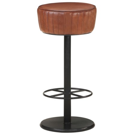 Brauner Küchenhocker aus echtem Leder von vidaXL, Küchenhocker - Ref: Foro24-321871, Preis: 122,49 €, Rabatt: %