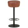 Brauner Küchenhocker aus echtem Leder von vidaXL, Küchenhocker - Ref: Foro24-321871, Preis: 129,92 €, Rabatt: %