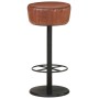 Brown Genuine Leather Kitchen Stool by vidaXL, Kitchen stools - Ref: Foro24-321871, Price: 122,49 €, Discount: %