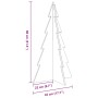 Árbol de Navidad de adorno madera maciza pino marrón cera 80 cm