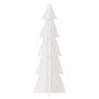 Árbol de Navidad de adorno madera maciza pino blanco 112 cm