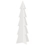Árbol de Navidad de adorno madera maciza pino blanco 112 cm