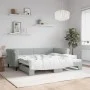 Sofá cama nido terciopelo gris claro 90x190 cm de vidaXL, Camas y somieres - Ref: Foro24-3197784, Precio: 247,97 €, Descuento: %