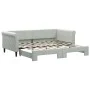 Sofá cama nido terciopelo gris claro 90x190 cm de vidaXL, Camas y somieres - Ref: Foro24-3197784, Precio: 247,97 €, Descuento: %