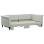 Light gray velvet trundle sofa bed 90x190 cm by vidaXL, Beds and slatted bases - Ref: Foro24-3197784, Price: 251,67 €, Discou...