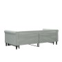 Light gray velvet trundle sofa bed 90x190 cm by vidaXL, Beds and slatted bases - Ref: Foro24-3197784, Price: 251,67 €, Discou...