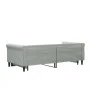 Sofá cama nido terciopelo gris claro 90x190 cm de vidaXL, Camas y somieres - Ref: Foro24-3197784, Precio: 247,97 €, Descuento: %