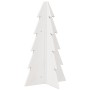 Árbol de Navidad de adorno madera maciza pino blanco 69,5 cm