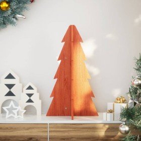 Árbol Navidad de adorno madera maciza pino marrón cera 69,5 cm en Arboles de navidad | Comprar online en Foro24