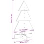 Árbol de Navidad de madera de adorno madera maciza pino 60 cm