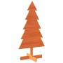 Árbol Navidad de adorno madera maciza pino marrón cera 100 cm en Arboles de navidad | Comprar online en Foro24