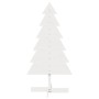 Árbol de Navidad de adorno madera maciza pino blanco 120 cm