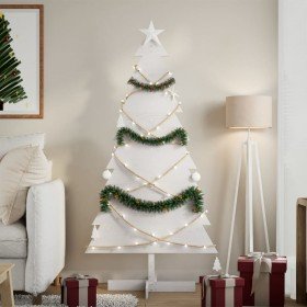 Árbol de Navidad de adorno madera maciza pino blanco 150 cm en Arboles de navidad | Comprar online en Foro24
