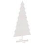 Árbol de Navidad de adorno madera maciza pino blanco 150 cm