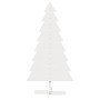 Árbol de Navidad de adorno madera maciza pino blanco 150 cm