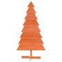 Árbol Navidad de adorno madera maciza pino marrón cera 150 cm