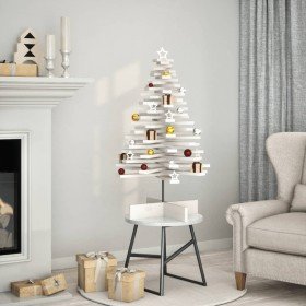 Árbol de Navidad de adorno madera maciza pino blanco 100 cm en Arboles de navidad | Comprar online en Foro24