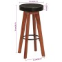 Küchenhocker 2 Stück Echtes Leder Massivholz Akazie von vidaXL, Küchenhocker - Ref: Foro24-348165, Preis: 175,44 €, Rabatt: %