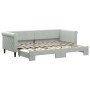 Ausziehbares Schlafsofa aus hellgrauem Samt, 80 x 200 cm von vidaXL, Betten und Lattenroste - Ref: Foro24-3197764, Preis: 250...