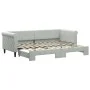 Ausziehbares Schlafsofa aus hellgrauem Samt, 80 x 200 cm von vidaXL, Betten und Lattenroste - Ref: Foro24-3197764, Preis: 246...