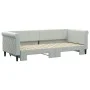 Ausziehbares Schlafsofa aus hellgrauem Samt, 80 x 200 cm von vidaXL, Betten und Lattenroste - Ref: Foro24-3197764, Preis: 246...