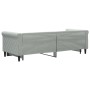 Ausziehbares Schlafsofa aus hellgrauem Samt, 80 x 200 cm von vidaXL, Betten und Lattenroste - Ref: Foro24-3197764, Preis: 250...