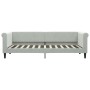 Ausziehbares Schlafsofa aus hellgrauem Samt, 80 x 200 cm von vidaXL, Betten und Lattenroste - Ref: Foro24-3197764, Preis: 250...