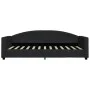 Trundle sofa bed with drawers black fabric 90x200 cm by vidaXL, Beds and slatted bases - Ref: Foro24-3197226, Price: 291,45 €...