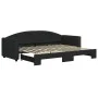 Black fabric trundle sofa bed 80x200 cm by vidaXL, Beds and slatted bases - Ref: Foro24-3197185, Price: 250,72 €, Discount: %