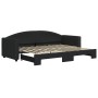 Sofá cama nido tela negro 80x200 cm de vidaXL, Camas y somieres - Ref: Foro24-3197185, Precio: 251,29 €