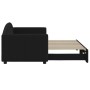 Sofá cama nido tela negro 80x200 cm de vidaXL, Camas y somieres - Ref: Foro24-3197185, Precio: 251,29 €