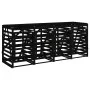 Quadruple trash can shed black pine wood by vidaXL, Waste container supports - Ref: Foro24-3157701, Price: 550,15 €, Discount: %