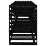 Quadruple trash can shed black pine wood by vidaXL, Waste container supports - Ref: Foro24-3157701, Price: 556,67 €, Discount: %