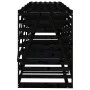 Quadruple trash can shed black pine wood by vidaXL, Waste container supports - Ref: Foro24-3157701, Price: 550,15 €, Discount: %
