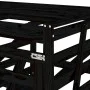 Quadruple trash can shed black pine wood by vidaXL, Waste container supports - Ref: Foro24-3157701, Price: 550,15 €, Discount: %