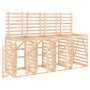 Quadruple trash can shed solid pine wood by vidaXL, Waste container supports - Ref: Foro24-3157697, Price: 467,18 €, Discount: %