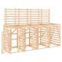 Quadruple trash can shed solid pine wood by vidaXL, Waste container supports - Ref: Foro24-3157697, Price: 461,16 €, Discount: %