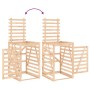 Quadruple trash can shed solid pine wood by vidaXL, Waste container supports - Ref: Foro24-3157697, Price: 467,18 €, Discount: %