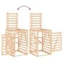 Quadruple trash can shed solid pine wood by vidaXL, Waste container supports - Ref: Foro24-3157697, Price: 461,16 €, Discount: %